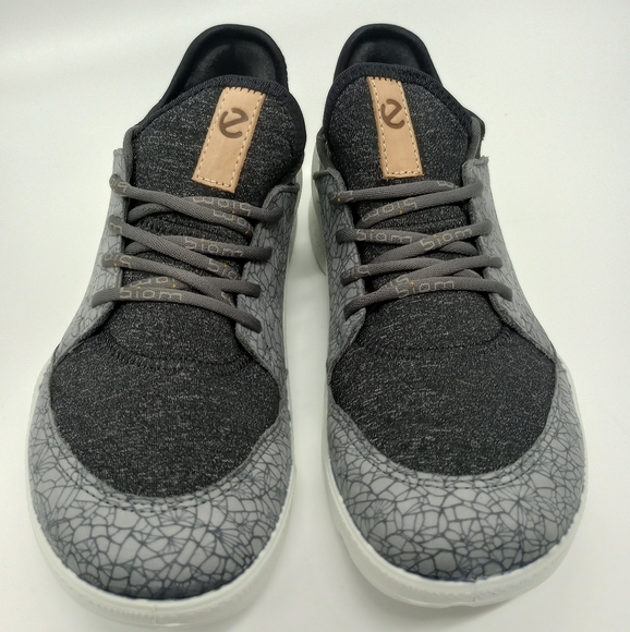Ecco Biom Street Lace Sneakers in Titanium Black - Picture 1 of 6